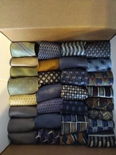 100% Silk Neckties For Men And Women..30 Tie Lot. Various Brands.