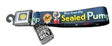 SHELL OIL Pump Vintage Adjustable Seatbelt BELT Buckle Belt Licensed (24”-38”)
