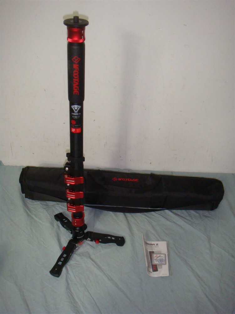 IFOOTAGE COBRA 2 A180-II ALUMINUM MONOPOD TRIPOD WITH FEET 17.6LB