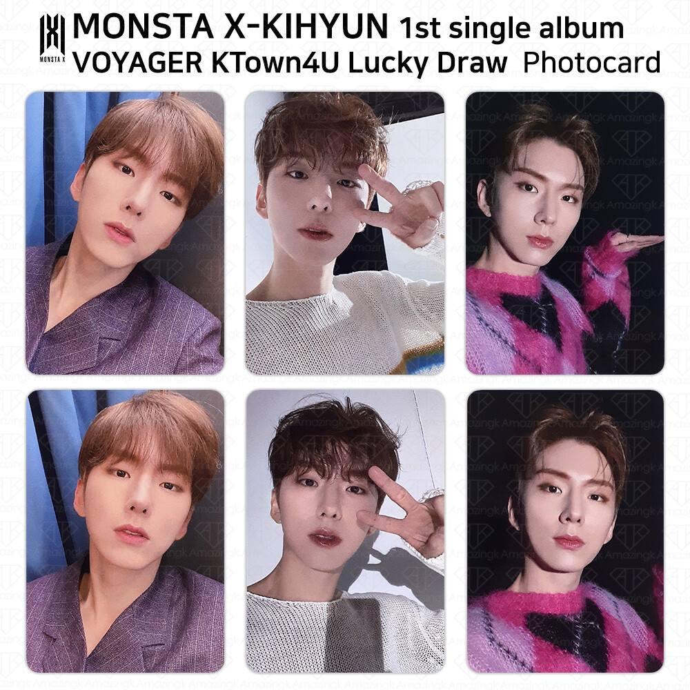 monsta x - MONSTA X KIHYUN キヒョン Voyager トレカ 店舗特典 Monsta X Kihyun 1st Single Album Voyager Official Photocard