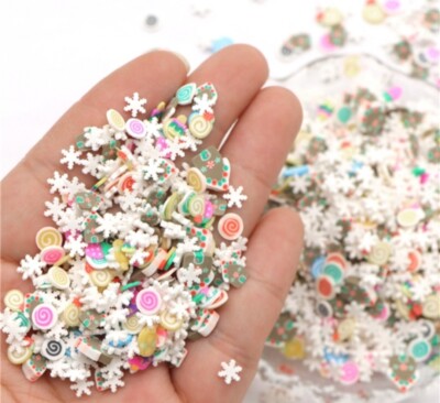 Polymer Clay Slices - Christmas 20g  DIY Decoration For Resin Nail Slime