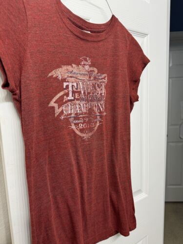 MLB Texas Rangers 2010 American League West Division Champions tee Shirt Youth L - Picture 2 of 7