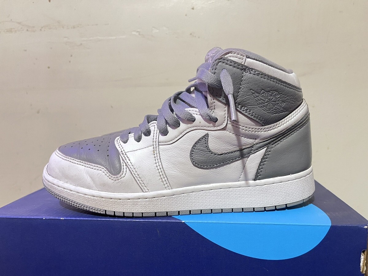 air jordan 1 retro high og gs stealth white