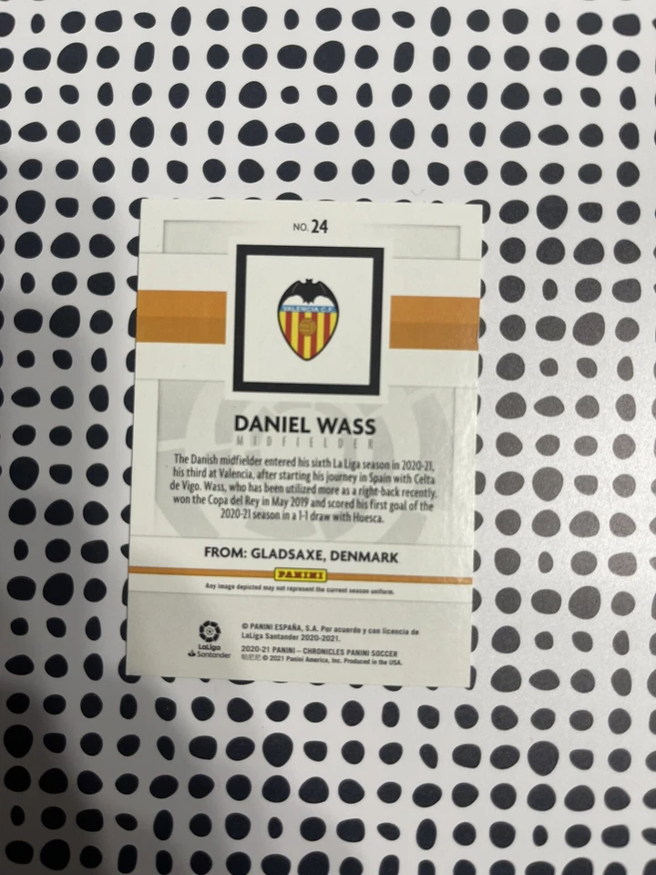 2020-21 Chronicles Panini #24 DANIEL WASS Valencia  - Image 2 of 2