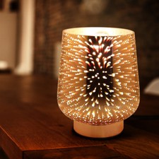 3D GLASS TABLE LAMP Nightlight Bedroom Party Restaurant Decor Gift Desk Lamp 001