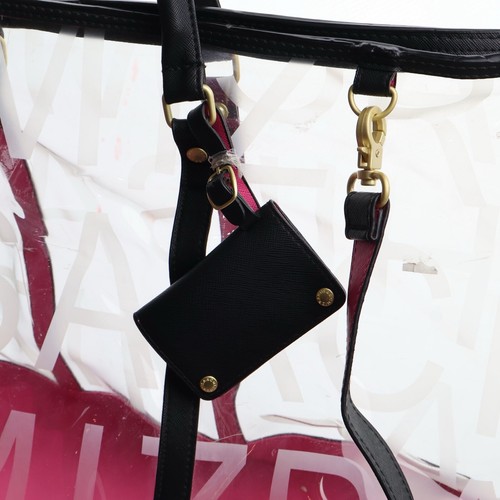 Stylische transparente große Damen Umhängetasche mit goldenen Beschlägen - Bild 3 von 9