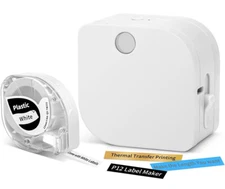 P12 Portable Label Maker Bluetooth Printer For Dymo Letratag 91201 91331 Tape