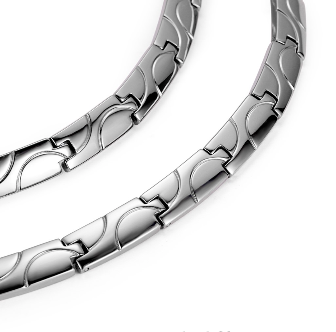 Women's Titanium Energy HealingPower Necklace with Classic Link