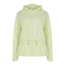 Adidas Marathon Translucent Jacket Womens Windbreaker Lime Green - UK Sizes XS-M