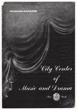 Helen Hayes "HARRIET" (Beecher Stowe) Elia Kazan 1944 N.Y. City Center Program