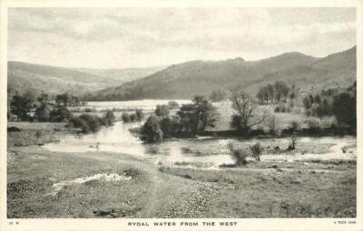 Lake District Westmorland Rydal Water From The West England OLD PHOTO