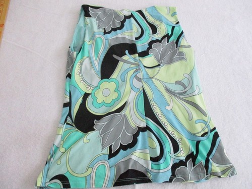 Kasper Colorful Blue Blouse top Sz 4 - Picture 3 of 6