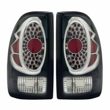 Fits 1997-2004 Dodge Dakota Led Look Black Wchrome Ring Tail Light Left Right Fits 1997-2004 Dodge Dakota Led Look Black Wchrome Ring Tail Light Left Right