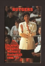 Rutgers Scarlet Knights--1996-97 Basketball Pocket Schedule--Coke