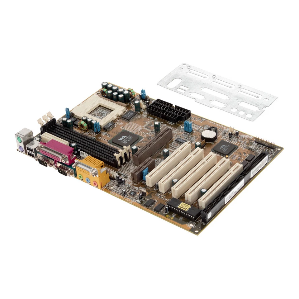 Tekram P5M3-A + Socket 7 3x Sdram AGP 5x PCI Isa 2x Ide Fdd - Image 2 of 3