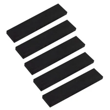 5x Blank Ebony Guitar Bridge Luthier 7 7/8"x1 3/4"x1/2" (190x44x12mm)