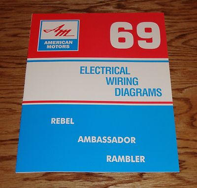 1969 AMC American Motors Electrical Wiring Diagram Manual 69 Rambler