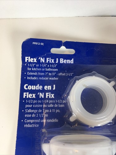 Plumb Pak PP812-50, J Bend Flex And Fix 1 1/2” Flexible - New - Picture 3 of 10