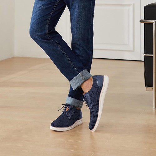 Men's Sneakers Business Oxfords Casual Walking Shoes Lightweight Mesh - Picture 19 of 31