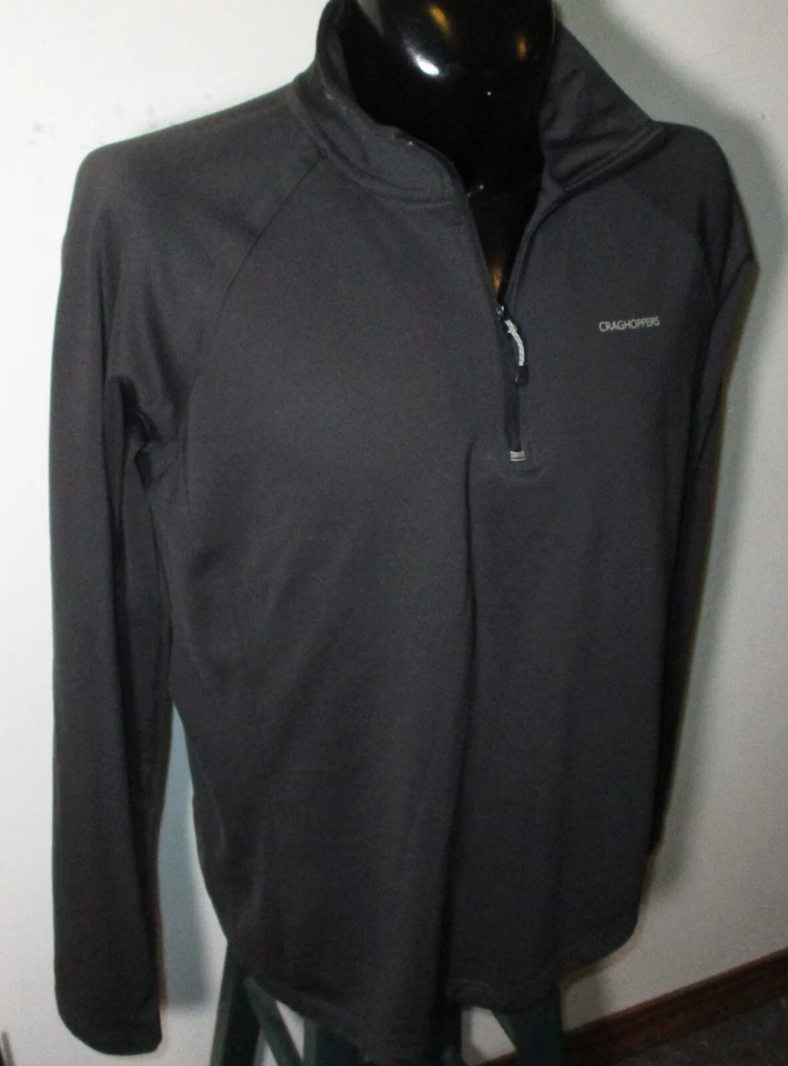 Jersey CRAGHOPPES Taupe Manga Larga 1/2 Cremallera Talla XL Foto 3 de 4