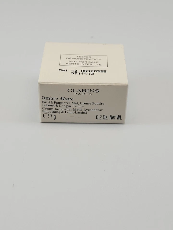 CLARINS OMBRE MATTE CREAM TO POWDER EYESHADOW TESTER 10 MIDNIGHT BLUE - Image 3 of 4