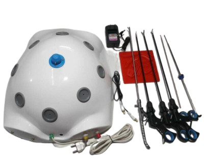 Laparoscopic Endo Trainer Simulator Training Box Camera Surgical Instruments Set