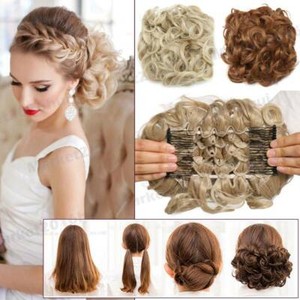 updo hair pieces wedding