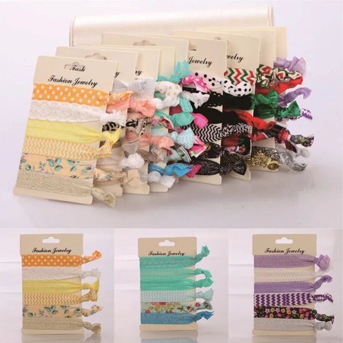 Dual Purpose Hand Rope - 7 Color Elastic Hair Bands Womens Accessories 1Combo - Picture 8 of 28