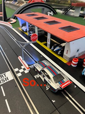 Boxenmauer,Schilder,Tankstop,Carrera,Digital 132,Pitstop,Pit Lane Carrera