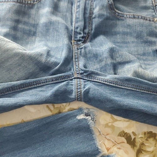 American Eagle jeans women's size 00 Long 00L light blue hi-rise tomgirl - Picture 5 of 15