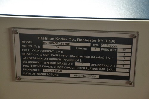 EASTMAN KODAK POWER SUPPLY RL-206-59028-001 - Picture 4 of 6