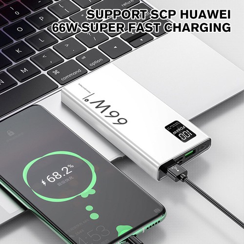 66W 20000mah Power Bank Quick Charging Power Bank Portable Charger for Phones - Picture 3 of 12