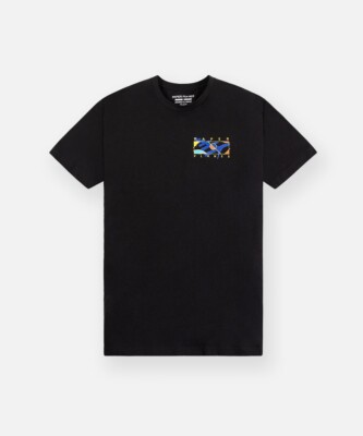 PAPER PLANE   BLACK  PAINT  TEE NEW RELEASE SIZE LARGE  