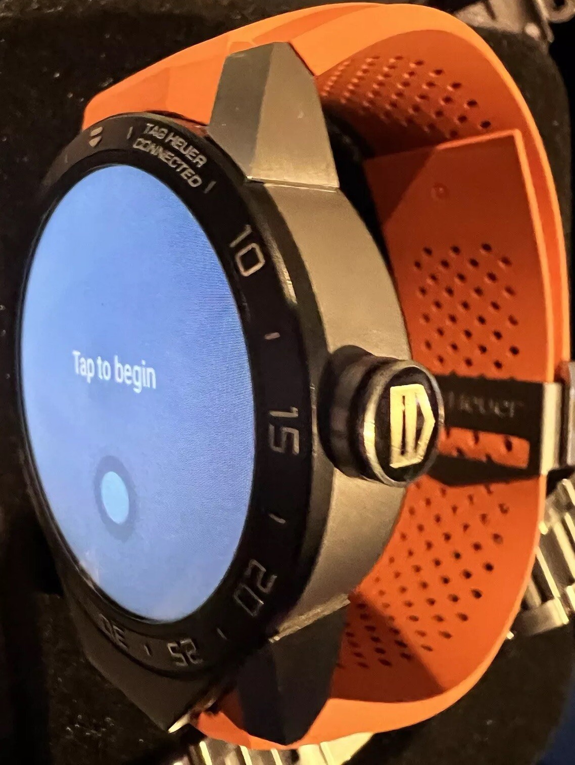 Titanium TAG Heuer SAR8A80 Black Smart Watch Connected Wristwatch