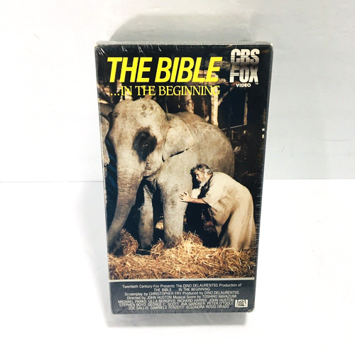 The Bible ...In The Beginning Hi-Fi (CBS FOX Video VHS 1986) Sealed Watermarks - Picture 7 of 7
