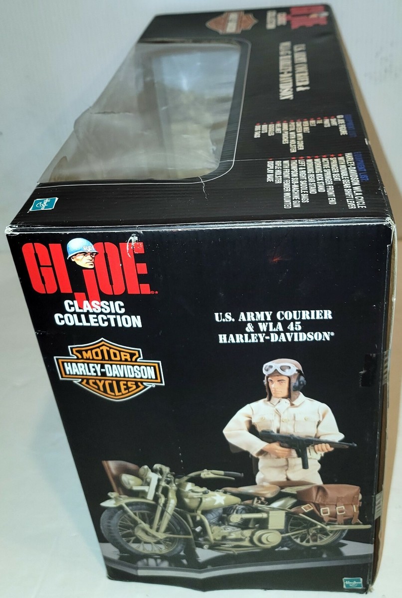 ミリタリー GI JOE U.S. ARMY COURIER HARLEY DAVIDSON Hasbro GI Joe Classic Collection U.S. ARMY COURIER & WLA 45