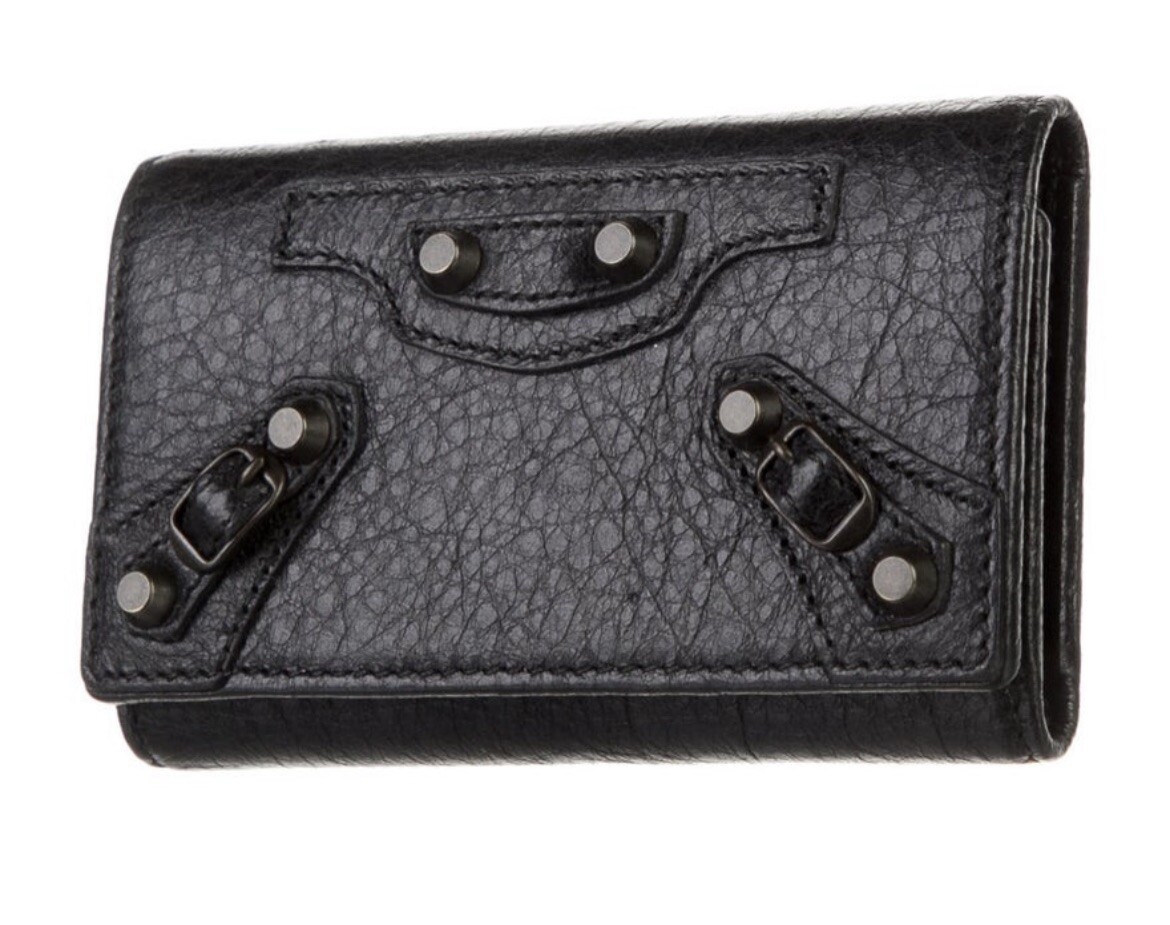 美品！バレンシアガCashエブリデイ6連キーケース！シボ革