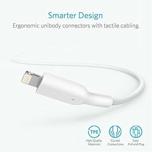 Anker PowerLine Lightning ((10ft 3m)) White -USB- MFi-Certified - (apple) - Picture 5 of 9