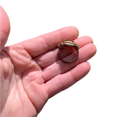 Trendiger Rosenquarz Edelstein Kupferdraht Wickelring Schmuck Jahrestag Geschenk Gr. 7 - Bild 9 von 15