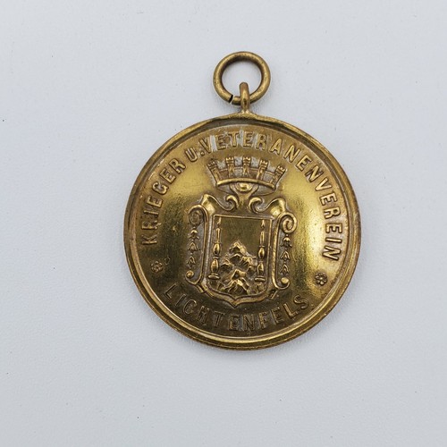 German Kaiser Wilhelm medal military veteran Bavaria Lichtenfels award brass old - Picture 7 of 12