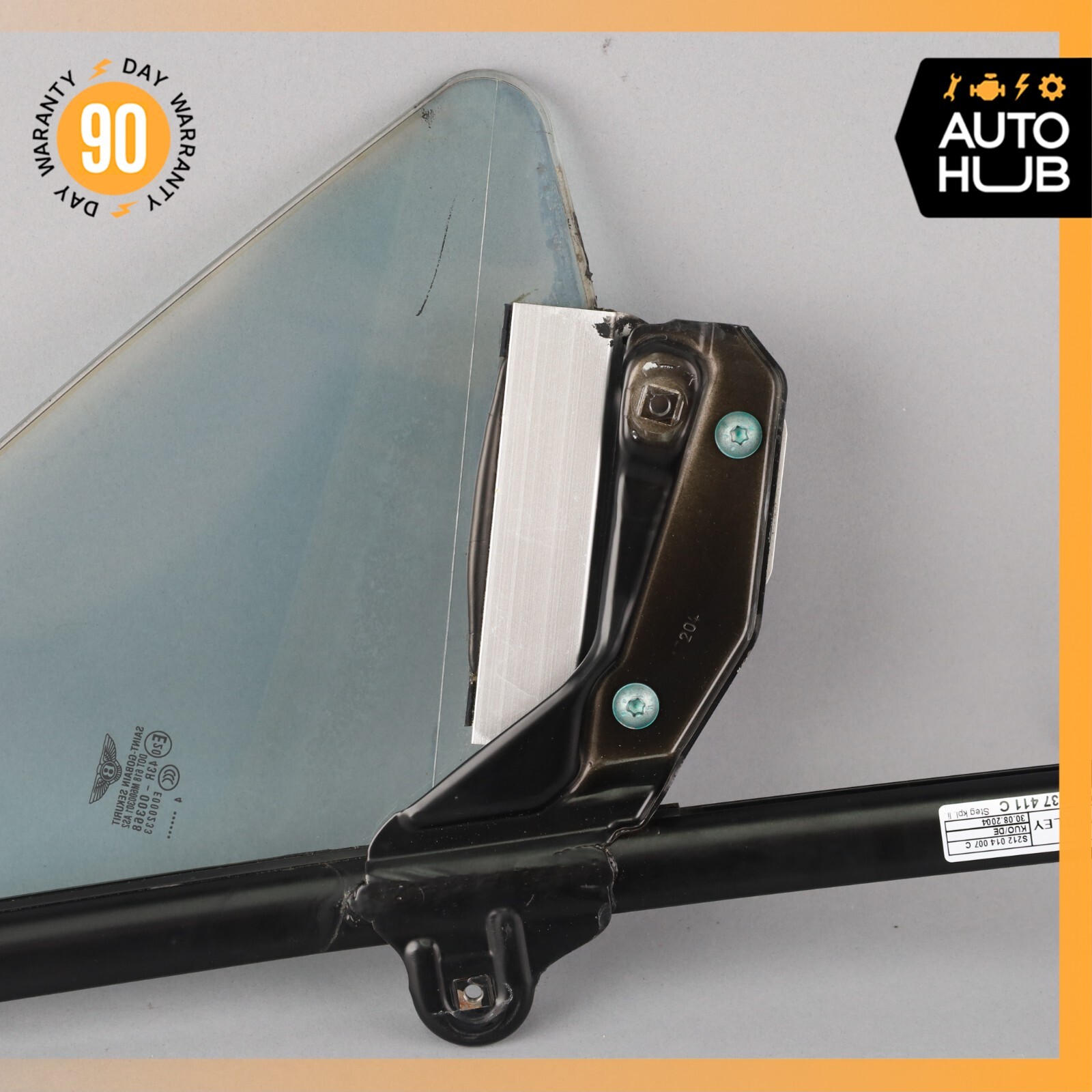03-10 Bentley Continental GT Front Left Side Door Vent Window Glass OEM 81k