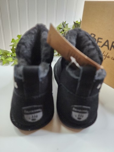 BEARPAW Annabelle Suede Boot Water & Stain Repellent Black NIB Size 9 &10 - Imagen 5 de 6
