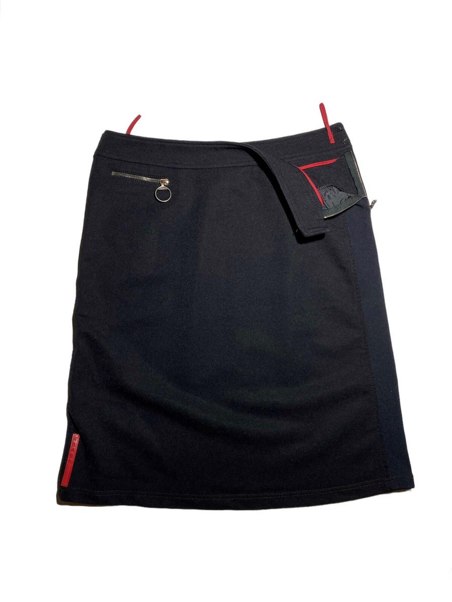 vintage made in ITALY PRADA skirt cn - ひざ丈スカート