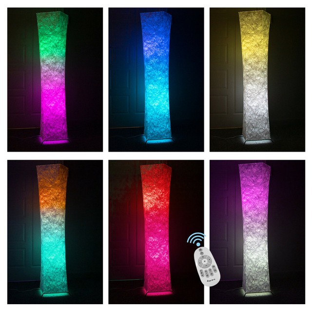 65 Soft Light Led Floor Lamp Leonc Rgb Color Changing Tyvek 65 Soft Light Led Floor Lamp Leonc Rgb
