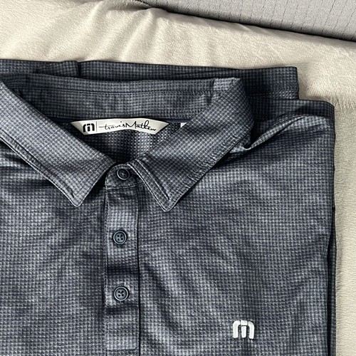 Travis Mathew Poloshirt Herren XXL Grau Waffelstrick - Bild 5 von 10