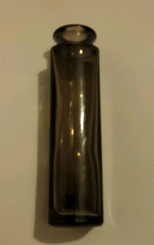 Vintage Smokey Grey Glass Bottle Vase - Picture 4 of 4
