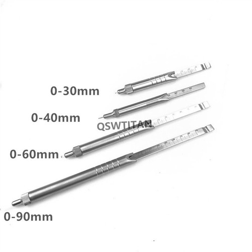 Depth Gauge 0mm to 30mm /60mm/40mm/90mm bone Veterinary surgical Instrument - Picture 12 of 18