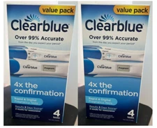 2X Clearblue Digital & Rapid Pregnancy Test Value Pack 4 Tests Each