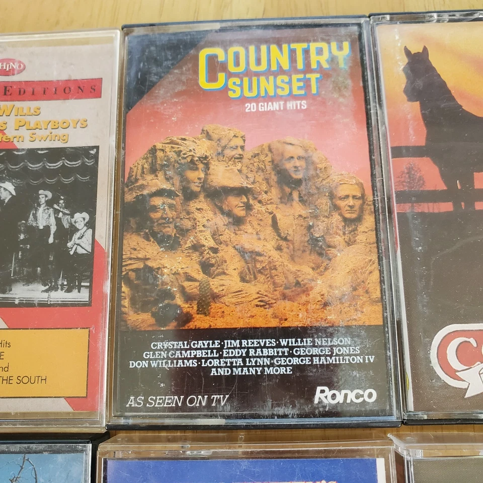 Vintage Country Music 12 Cassettes Marlboro Bob Wills Compilations Conway Twitty - Image 3 of 4