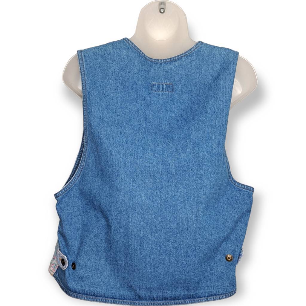 Dreams Vintage 90s Denim Patchwork Vest size Medium | eBay